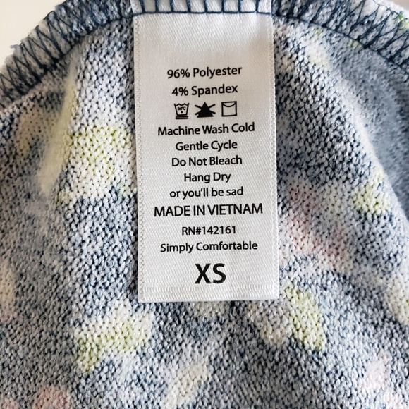 Blue Floral Sarah LuLaRoe Duster Cardigan - EUC XS - Picture 5 of 8